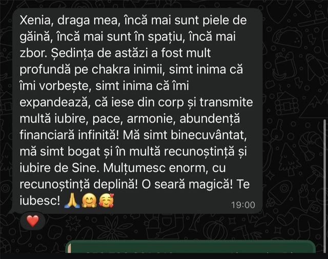 Mesaj primit de la o clientă