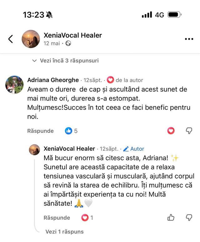 Mesaj primit de la o clientă